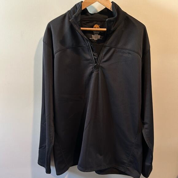 Timberland XL Men’s Black Quarter Zip Pullover Jacket - Picture 1 of 7